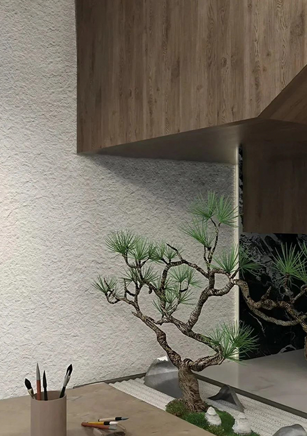 거친 화강암 유연한 부드러운 돌 벽 패널